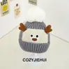 Nuevos Sombreros de Otoño e Invierno Estilo Coreano para Niños y Niñas, Lindos Sombreros de Oruga de Dibujos Animados a Prueba de Viento y Cálidos con Protección para los Oídos para Bebés