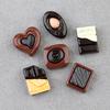 Mini Grampo de Cabelo de Noz Chocolate Brinquedo Alimentício Ornamentos de Cola Cremosa Capa de Celular DIY Feita à Mão Acessórios de Resina DIY Atacado