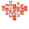 Decoração de Ano Novo 2026 Arranjo de Festival da Primavera Cartão Postal Atmosfera de Véspera de Ano Novo Adesivo de Fundo Estilo Chinês Adesivo de Parede para Quarto Sala de Estar
