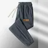 Pantalones de Chándal de Pana de Moda Otoñales para Hombre, Pantalones Jogger Cálidos de Corte Holgado, Pantalones Deportivos Casuales, Pantalones de Retazos para Hombre
