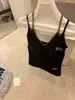XIA'X Camiseta de Verão para Menina Estilo Coreano Simples Versátil com Gola Halter Blocos de Cor Algodão Canelado Costas Bonitas Roupa Íntima
