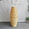 Vaso de Chão de Rattan do Sudeste Asiático Decoração Inserção Flor Seca Flor de Seda Flor Tecida Sala de Estar Sala de Jantar Decoração de Janela Resistente a Quedas