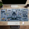 Diagrama de Decomposição de Lutador Mouse Pad para Jogo de E-Sports Grande Premium Espessado e Resistente a Manchas Teclado de Computador Mesa Pad