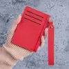 Porta-moedas Curto Feminino, Porta-cartões Ultrafino, Fechamento com Zíper, Estojo de Cartão Cor Sólida, Carteira com Vários Slots para Carteira de Motorista Atacado