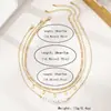 3 Tendencias de Moda Europeas y Americanas Elegante y Sencillo Conjunto de Collares para Mujer con Perla de Imitación Asimétrica y Disco Metálico