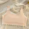 Ropa interior para niñas Estudiante Escuela Secundaria Período de Desarrollo Camiseta sin Mangas para Niñas Deportiva a Prueba de Impactos Estudiante de Preparatoria Adolescente Ropa Interior Sujetador