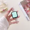 Para Apple Applewatch se relógio amor resina pintada metal fivela dobrável iwatch s8 pulseira