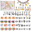 Venta Caliente de Amazon Set Rosa de 66 Piezas Pulsera de Colores DIY para Niños Set de Unicornio Joyería Hecha a Mano
