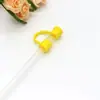 Amazon Nuevo Tapa de Silicona para Popote de 8 mm Color Caramelo Tapa Antipolvo Manga Reciclable para Popote
