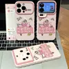 La funda para teléfono móvil Laicai Xiaoxin es adecuada para Apple 17 Pro Max, iPhone 16 y Huawei, con una funda suave con ventana en forma de corazón