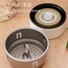 Termo de titanio puro por dentro y por fuera con compartimento para té, taza para beber té de oficina para hombres y mujeres de alta calidad, separación de té portátil