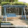 Columpio de Madera Resistente a la Corrosión de Moda para Patios Exteriores en Jardines Pequeños, Columpio Infantil de Madera Maciza para Balcones Interiores en Apartamentos Pequeños, Columpio Individual para Ocio en Casa