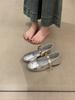 Sapatilha Mary Jane Rasteira Estilo Francês Brisa de Outono Feminina 2025 Nova Slip-On com Saia e Elevação Oculta