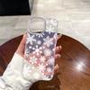 Funda de Teléfono Tk Popular Ilustración Copo de Nieve Adecuada para Funda de Teléfono 18Promax Apple 16Pm Transparente con Brillo Venta al por Mayor