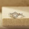 Anillo de plata de ley directo de fábrica para mujer, anillo tejido de estrella con diamante de moissanita de 1 quilate, anillo para mujer de brazo giratorio vivo, suministro en vivo