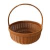 Cesta de Piquenique Quadrada com Alça Trançada de Plástico Rattan Sintético Cesta de Compras de Plástico Rattan Sintético Cesta de Legumes Cesta para Colher Frutas