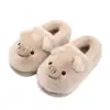 2026 Nuevo Bolso Lindo de Cerdito y Pantuflas de Algodón para Mujer, Pantuflas de Algodón Cálidas de Felpa con Plus de Terciopelo para el Hogar Antideslizantes