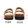 Maburon Primavera y Verano Retro Perezoso Planos Cuero Mate Birkken Corcho Pantuflas Una Palabra Altura Aumentada Playa Birkken Medias Pantuflas