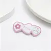 Pinza para el pelo de flor ondulada estilo coreano para niños, Pinza dulce de colores caramelo para flequillo, Pasador para el pelo de niña pequeña, Accesorio para el pelo tipo Bb Clip
