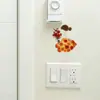 Brup Chica Floral Switch Pegatina de Pared Estilo Curativo Suave Enchufe de Interruptor Decoración del Hogar Pegatina de Pared Hs5350C