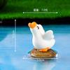 Micro-Paisaje Creativo Lindo y Divertido Figura Grande de Ganso Blanco Accesorios de Decoración DIY para Jardinería Adornos Pequeños para Coche Escritorio