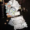Serie de Materiales de Hermoso Día: Materiales para Decoración de Diario DIY con Borde Retro Ligeramente Dibujado, 20 Hojas, 6 Diseños