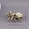 Latón Macizo Antiguo Araña Tarántula Escritorio Pequeños Adornos Piezas de Mano Creativas Manualidades de Araña de Latón Regalos