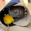 Juguete de Gato de Fieltro Suministros para Mascotas Túnel para Gatos Multifuncional Plegable Combinación Canal para Gatos Túnel Pequeño Rodante