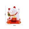 Decoración de Pastel de Abanico de Dinero Eva de Moda para Buena Fortuna, Prosperidad, Riqueza y Gato de la Fortuna Toppers Decorativos para Hornear
