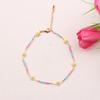 Comercio exterior nuevo tobillera de cuentas de arroz de colores dulces estilo bohemio diseño europeo y americano joyería redonda de girasol para el tobillo para mujer