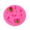 Mini Rosa Flor Tulip Cake Decoração Silicone Molde DIY West Point Flip Cake Making Tools