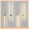 Lámpara de Pared Creativa Posmoderna Arte Minimalista Línea LED Lámpara de Pared Dormitorio Mesita de Noche Sala de Estar Pared de Fondo Pasillo
