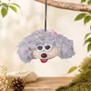 Dopamina Pelo Rizado Cáscara de Nuez Cachorro Producto Terminado Bolso Colgante Hecho a Mano Llavero Creativo DIY Correa para Teléfono Adorno de Coche
