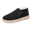 Nuevos Zapatos de Algodón Cálido de Invierno para Hombre con Forro Polar Adicional y Espesamiento para Protección contra el Frío Zapatos Casuales sin Cordones Cómodos Resistentes al Desgaste Antideslizantes Zapatos para Hombre