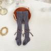 Calcetines de Primavera para Bebé con Lazo Lindo Medias Finas para Niñas Leggings Diarios Combinables para Bebé Ropa Exterior