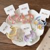 Lindos coleteros transparentes de dibujos animados para niños, diademas de mariposa arcoíris y accesorios para el cabello para niñas para primavera y verano.