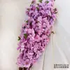 Galhos de flor de pessegueiro artificiais para engenharia e paisagismo, árvores de flor de pessegueiro falsas para exterior, flores individuais de seda de flor de ameixa e flor de cerejeira, ornamentos decorativos para interior