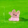 Nuevo producto transfronterizo: figura de gato brillante en miniatura, linda y adorable, artículo decorativo para manualidades, adorno colgante, pieza decorativa mini