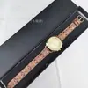 Comércio Exterior Popular Koujia Clássico Relógio de Couro Antigo Feminino Moda de Luxo Leve Relógio com Pulseira de Lona Incrustada com Diamantes Relógio Feminino Retrô