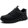 Sapatos de Proteção do Trabalho, Transfronteiriços Anti-Esmagamento e Anti-Perfuração, Leves, Respiráveis, Sapatos de Trabalho Antiderrapantes, Sapatos de Segurança para Quatro Estações, Modelos Masculinos no Atacado