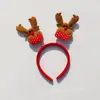 Tiara de Natal Chifre de Alce Fivela de Cabeça Faixa de Cabeça de Natal Grampo de Cabelo Infantil Adulto Acessório de Cabeça Feminino Festa Suprimentos de Natal Presilha