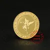 Atacado de fábrica desenho animado fada do dente moeda de ouro moeda comemorativa banhada a ouro presente para troca de dente infantil moeda medalha da fada do dente