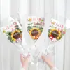 De un solo golpe para ganar el examen de ingreso a la preparatoria ramo inspirador flor de lana tejida a mano girasol regalo de graduación regalo creativo