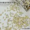 5A Brillantes Tira Larga Circonita Arte de Uñas Pedrería Mini Base Plana Corte Otoño e Invierno Color Champaña Decoraciones para Uñas