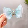 Horquilla coreana para niña, corona de hada con lazo de diamantes de imitación, pinza de resorte de princesa, pinza superior de alto rendimiento, horquilla para bebé, accesorios para el cabello