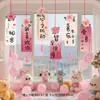 Faroles Decorativos Estilo Chino para el Día de San Valentín Chino, Escena Romántica para Joyería y Restaurante, Adornos Colgantes