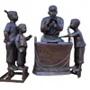 Figura Personalizada Bronze Rua de Pedestres Folclórico Soprando Pessoas Tang Escultura de Bronze Estátua de 2m Ornamento Fábrica de Produção