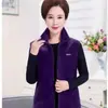 Chaleco Polar de Forro Polar para Mujer, sin Mangas, Holgado, Cálido, Ropa para Madre, Chaleco Casual de Forro Polar para Edad Media y Mayores