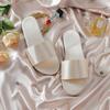 Pantuflas bordadas para dama de honor, de satén rojo, para boda, para novia, para vestido de mañana, a juego