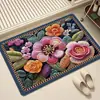 Alfombra de Piso para Baño Estilo Tejido, Alfombrilla de Piso de Lodo Diatomeas Imitación Lino, Absorbente de Agua para Baño, Secado Rápido, Resistente a la Suciedad, Antideslizante, Alfombrilla para Pies al por Mayor